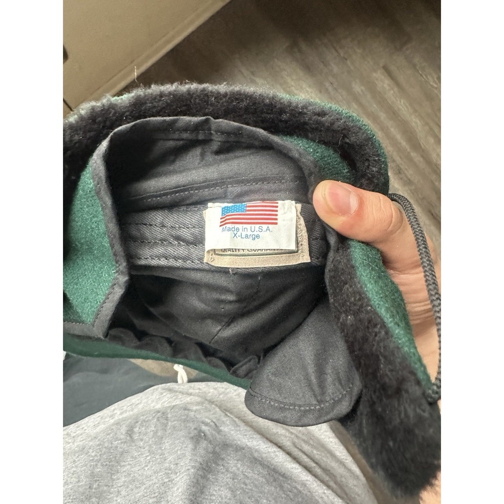 Vintage LL Bean Gore-Tex Adult Size XL Double Ear Flaps Hat Cap USA Green - Picture 9 of 10
